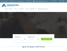 Tablet Screenshot of aguasdoiguacuhotel.com.br